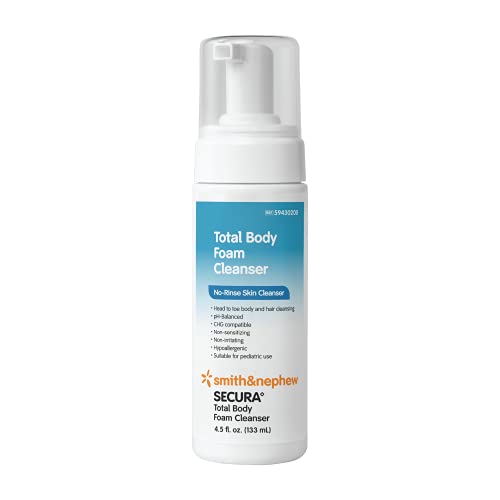 SECURA Total Body Foam Cleanser, No-Rinse 4.5 oz