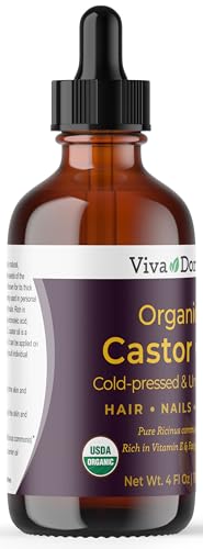 Viva Doria Organic Castor Oil 4 Fl Oz | Cold Pressed