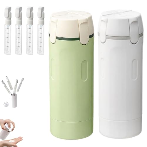 Travel Toiletries Bottles Set 4-Pack, Portable Leak-Proof Dispenser