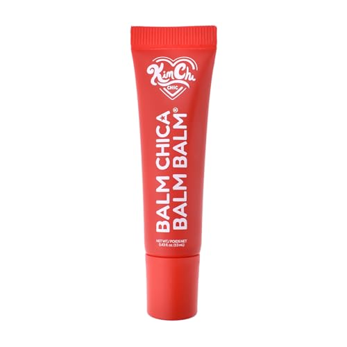 KimChiChic Beauty Balm Chica Balm Balm, Glossy Tinted Flavored Lip Balm, Hydrating Vegan Lip Gloss, Cruelty-Free, Paraben-Free Treatment for Soft, Smooth Lips, 0.8 fl. oz, 05-Cherry Blast