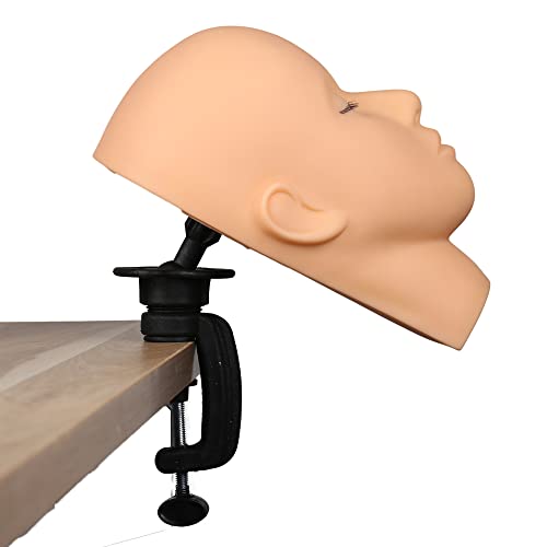 Lash Extension Practice Mannequin Head with 3-Layer Eyelids