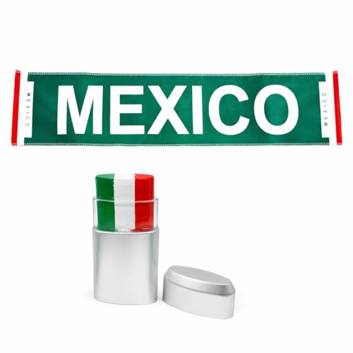 Mexico Soccer Fan Set - Scarf & Face Paint Stick