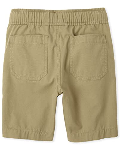 The Children's Place boys Pull On Jogger Shorts, Flax, 4