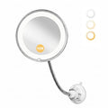 10x Magnifying Makeup Mirror with Lights & Suction Cups
