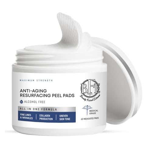 Anti-Aging Resurfacing Peel Pads - Contains Lactic, Salicylic, & Glycolic Acid. Reduces fine Lines, Wrinkles, Dark Spots, Freckles & Uneven Skin Tone. Restore Skin for Smoother & Radiant Complexion.