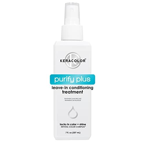 Keracolor Purify Plus Leave-In Conditioning Treatment for Fine to Medium Hair, Detangling, Neutralizes Hard Minerals, Color-Safe, 7 Fl Oz