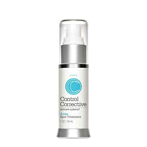CONTROL CORRECTIVE Acne Spot Treatment Gel ? 2% Salicylic Acid + Glycolic Acid Formula for Breakouts & Blemishes ? With Witch Hazel, Aloe & Panthenol ? 1 oz Clear Skin Serum