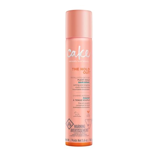 Cake Beauty Hairspray, The Hold Out ? For Brushable, Touchable, Flexible Hold? Multi Tasking Styler- Vitamin E & Abyssinian Oil ? For All Hair Types- 5.6 Oz. / 160 g