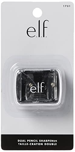 e.l.f., Dual-Pencil Sharpener, Convenient, Essential Tool, Sharpens, Easy To Clean, Travel-Friendly, Compact, Includes Bonus Small Sharpener