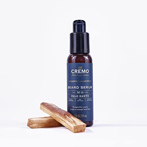Cremo Beard Serum, Palo Santo Reserve Collection - Restores Moisture, Softens and Reduces Beard Itch for All Lengths of Facial Hair, 2 Fluid Ounces