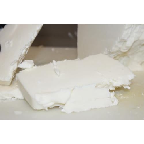 3CAYG 5lb Pail White Refined Shea Butter Deoderized Skin and Hair Body Butter Use for Soapmaking and Whipped Body Butter