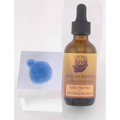 Methylene Blue Skin Serum, Glass Skin African Protea Skin Serum for Age-Tempering, Hydration, Moisturizing, Free-Radical Gathering