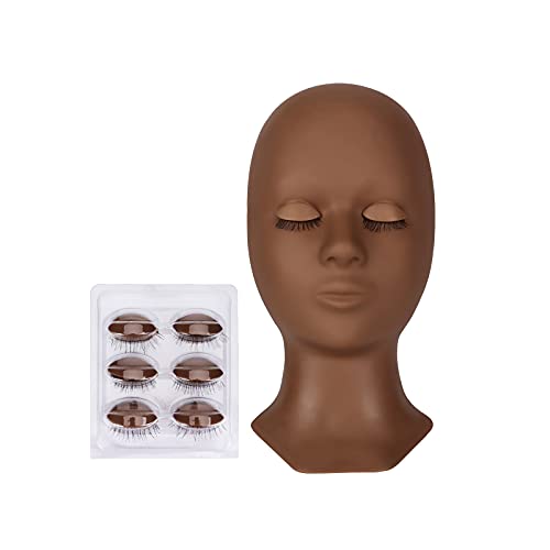 Lash Extension Mannequin Head with 4 Removable Eyelids