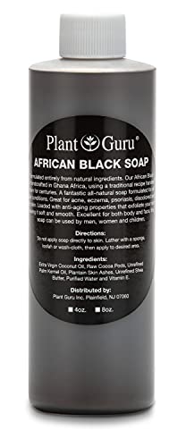 Plant Guru African Black Soap Liquid 8 fl oz - Natural Cleanser