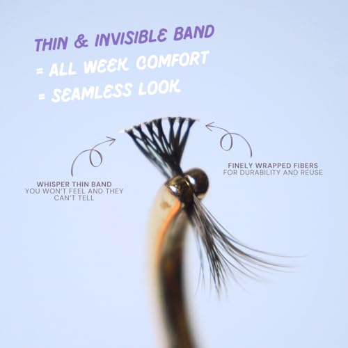Happy Hour Silk Cluster Lashes - Natural Fluffiness, Waterproof & Sweatproof, Handmade For Sensitive Eyes, 100% Korean PBT Silk - 8mm, 10mm, 12mm, 14mm (14MM)
