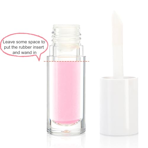20-Pack 6ml Empty Lip Gloss Tubes with Wand & Inserts