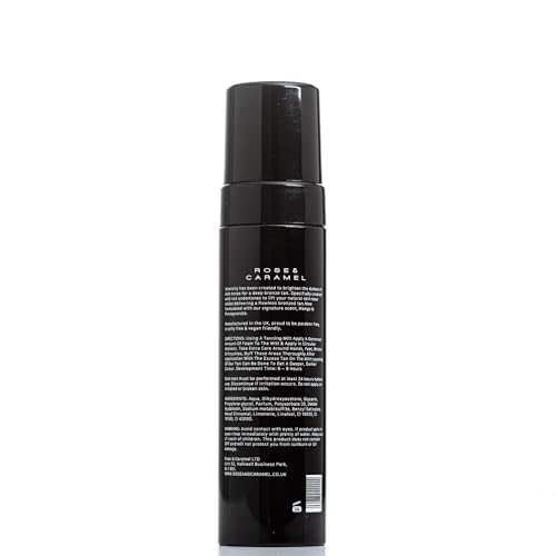 Rose & Caramel Intensity Ultra Dark Bronzed Self-Tanning Mousse ? Deep Bronze, Sunless Tanner, Hydrating & Long-Lasting, Streak-Free, (3.38 Fl Oz) 200ml