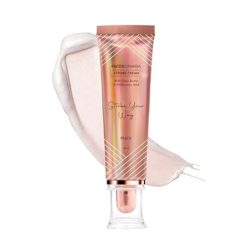 Faces Canada Strobe Cream Peach - Hydrating Highlighter, 30ml