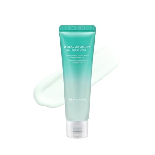 MIZON Cicaluronic GEL Treatment with Centella Asiatica Hyaluronic Acid Vitamin B5 86% Natural Ingredients Mositurizing Soothing Korean Skincare (50ml/1.69fl oz)
