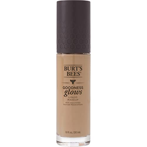 Burt's Bees Goodness Glows Liquid Makeup, Almond Beige - 1.0 Ounce