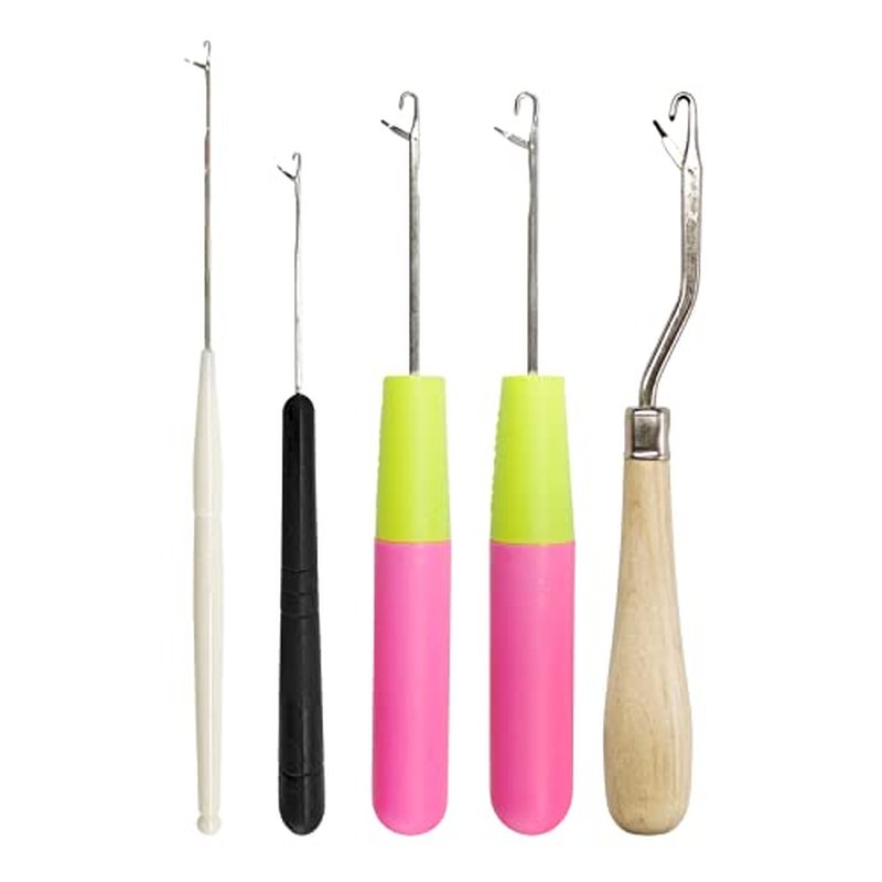 5-Piece Latch Hook Set - Various Sizes Crochet Hooks