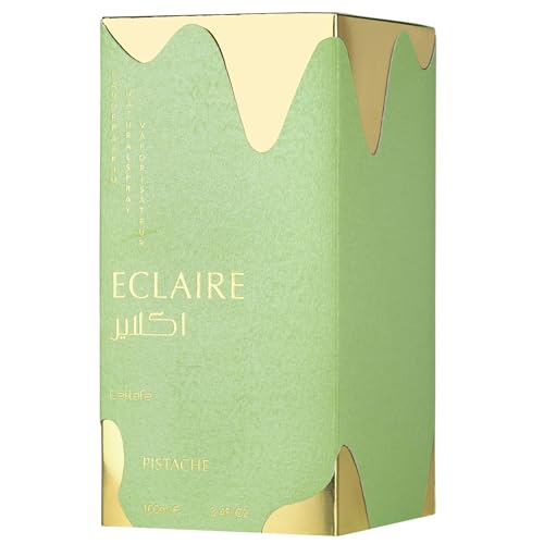 Lattafa Eclaire Pistache Eau de Parfum Spray for Women 3.4oz - Nutty, Creamy, Long-Lasting Fragrance