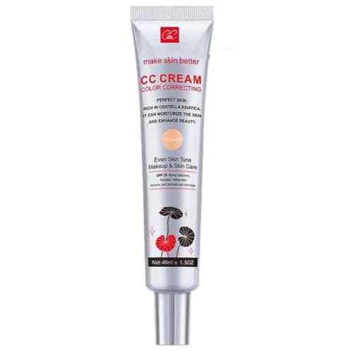 Color Correcting CC Cream with SPF 25, Coverage Lightweight Foundation, Hydrating Serum, Even Skin Tone Makeup and Skin Care, Boost Radiance, Refine Skin Texture, Avoid Sun Damage (LightLight, 1PCS)