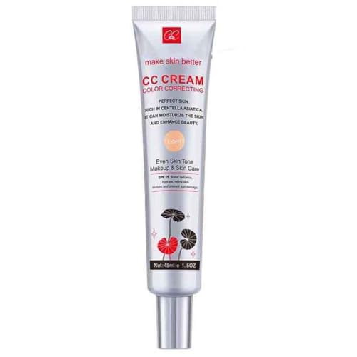 LightLight Color Correcting CC Cream SPF 25 - Hydrating Foundation & Skin Care, 1 Fl Oz