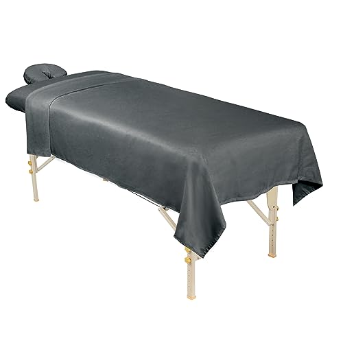 ForPro Professional Microfiber 3-Piece Massage Sheet Set, Grey