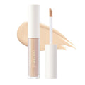 JUDYDOLL Liquid Concealer - Peach Flower Concealer Cream, Skin-Like Coverage for Dark Circles & Acne, Creamy & Lightweight Formula, Lightweight & Hydrating (02 Natural, Best for Natural Skin Tone)