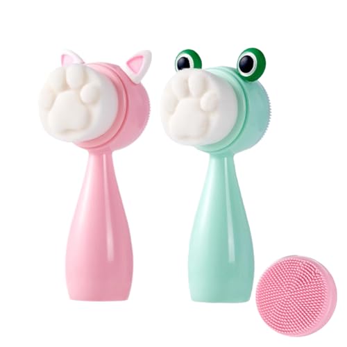 Silicone Face Scrubber Brush - Dual-Sided Exfoliating Cleanser