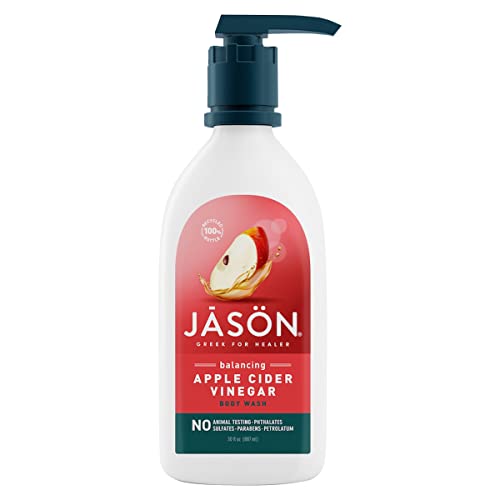 JASON Apple Cider Vinegar Balancing Body Wash, For Gentle Feeling Clean, 30 Fluid Ounces