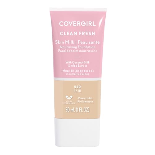 COVERGIRL Clean Fresh Skin Milk Foundation, Fair, 1 Fl Oz (Pack of 1) (packaging may vary)