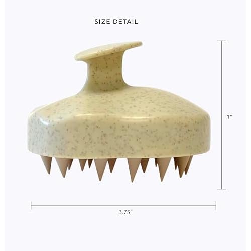 Cricket Scalp Massage and Shampoo Brush, Scalp Care, Scrub, Exfoliate, at Home, Salon, Beige