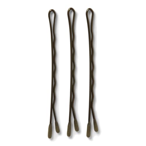 MetaGrip Bronze Bobby Pins 300 Count - Slip-Proof Grip
