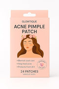 GlowTique Acne Pimple Patches - 24 Hydrocolloid Stickers
