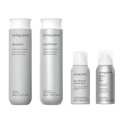Living Proof Full Shampoo & Conditioner Duo with Travel Size Dry Shampoo & Volume Spray