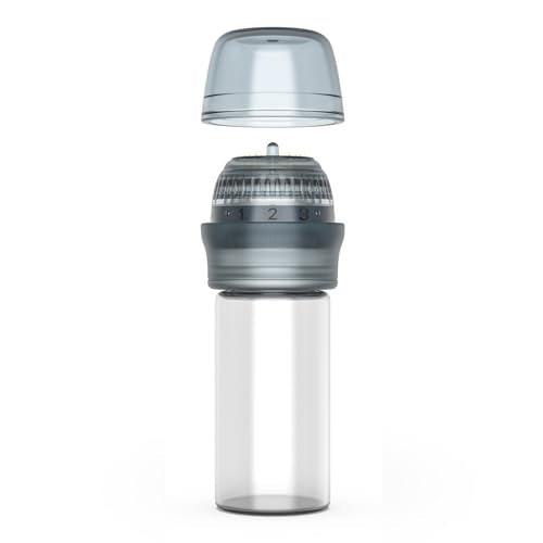 Hydra Microneedle Stamp with 30 Pins, Adjustable Liquid Dispensing (3 Settings), 10ml Container ? Ideal for Serums and Skin Care Applications