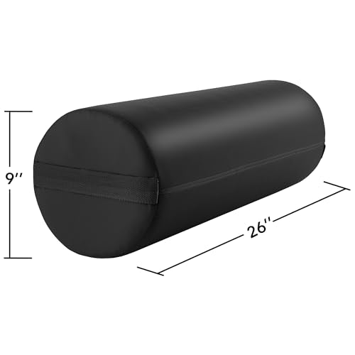 Saloniture Jumbo Round Massage Bolster Pillow 26 x 9 Inch