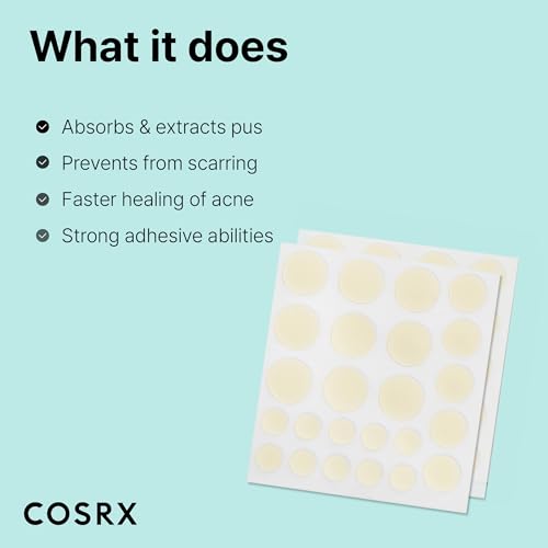 COSRX Acne Pimple Patches - Hydrocolloid Spot Treatment (48 Count)