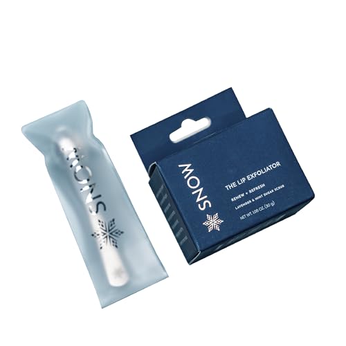 SNOW Lip Scrub Exfoliator with Jojoba Oil & Lavender Mint