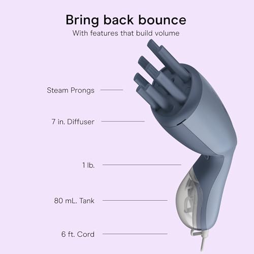 Conair Hair Steamer with Diffuser Attachment - Portable Curl Refresh