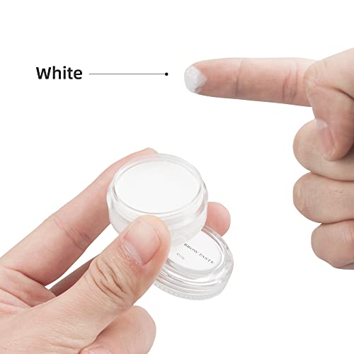 3PCS/PACK 10g White Eyebrow Mapping Paste Permanent Makeup Microblading Brow Paste Eyebrow Lip Shaping Position Tinting Tool