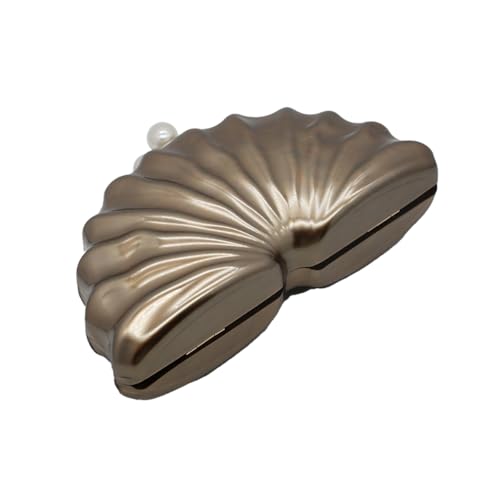 Women's Shell Clutch Handbag – Marble Acrylic Evening Bag