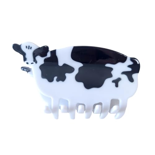 Cow Hair Clip,Acetate Hair Claw,Small Hair Clips for Women