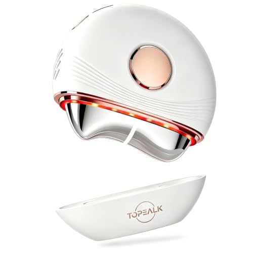 Topealk Red Light Microcurrent Gua Sha Facial & Neck Sculpting Device with Heat & Cold Therapy