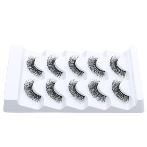 5 Pairs D Curl Eyelashes with 18 Self-Adhesive Strips
