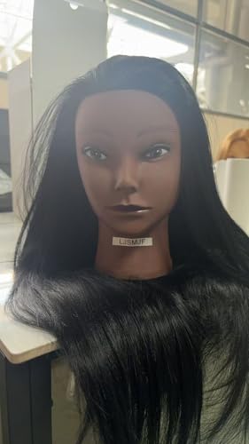 Mannequin Head with Hair & Clamp - 26" Styling Training Head