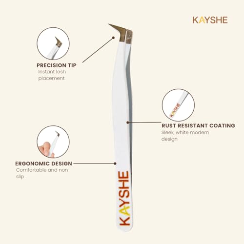 Precision Lash Tweezer - Stainless Steel Eyelash Applicator