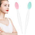 Lip Scrub Brush Scrubber Tool Exfoliator Silicone for Dark Lips - 2 pcs, Mix, Variation 1